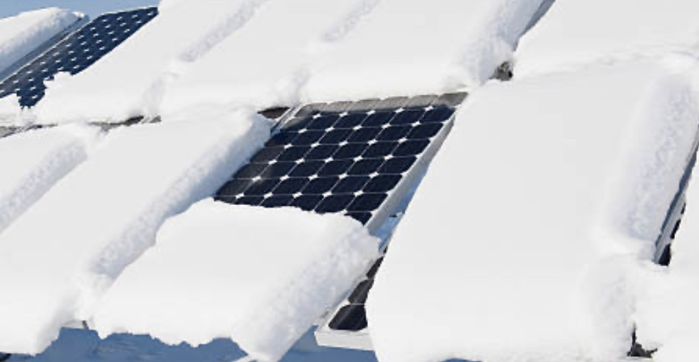 Snow should be allowed to slide off solar panels